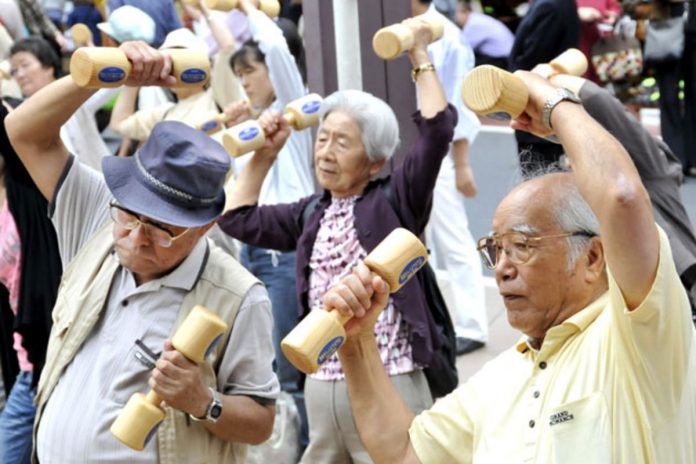 seni japonai sportuoja