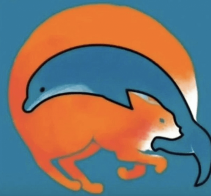 delfinas ar voverė