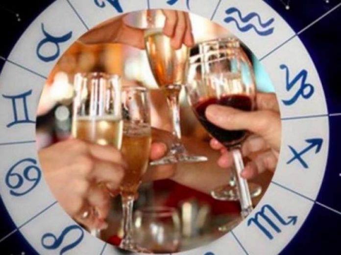 Zodiako ženklai ir alkoholis